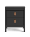 Tvilum Madrid 2-drawer Nightstand In Black Matte