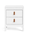 Tvilum Madrid 2-drawer Nightstand In White