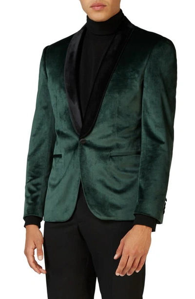 OPPOSUITS OPPOSUITS DELUXE RICH GREEN VELVET DINNER JACKET,ODJM-0022