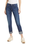 Rag & Bone Dre Low-rise Stretch Slim Crop Boyfriend Jeans In Stowe