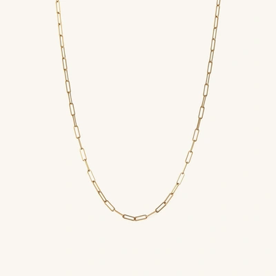 Mejuri Boyfriend Bold Chain Necklace In Yellow