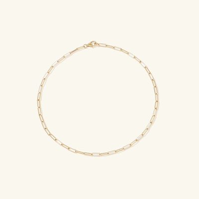 Mejuri Boyfriend Bold Chain Anklet In Gold