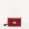 Furla Embossed-logo Leather Crossbody Bag In Ciliegia D