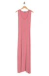 West Kei Solid Racerback Maxi Dress In Salmon