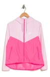 Nike Sportswear Windrunner Water Repellent Jacket In Pink Foam/pink/white