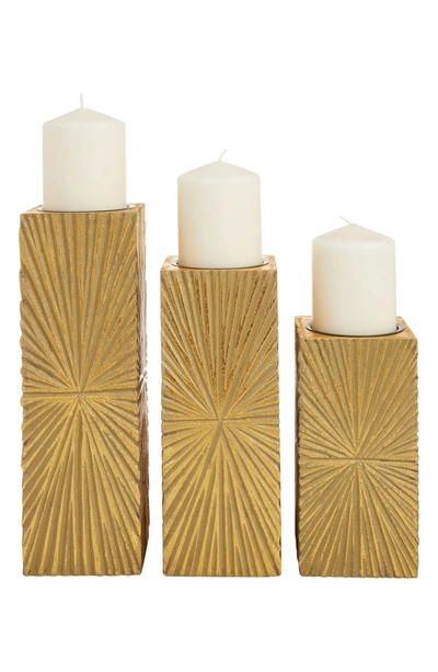 Willow Row Cosmoliving By Cosmopolitan Candle Holder In Gold