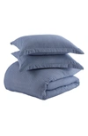 Ienjoy Home Home Spun Premium Ultra Soft Blue Diamond Pattern Duvet Cover Set In Navy