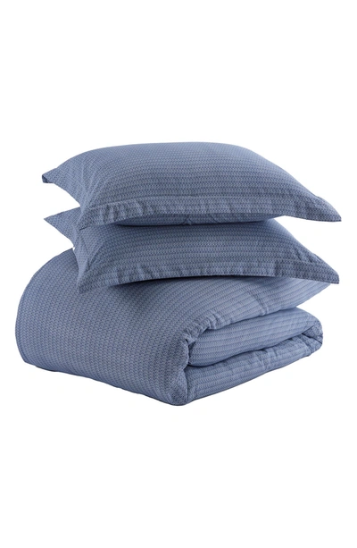 Ienjoy Home Home Spun Premium Ultra Soft Blue Diamond Pattern Duvet Cover Set In Navy