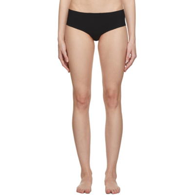 The Row Abbey Mid-rise Jersey Briefs In Black