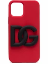 DOLCE & GABBANA COVER FOR IPHONE 12 PRO WITH EMBOSSED LOGO