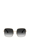 Miu Miu Mu 61vs Antique Gold Female Sunglasses In Antique Gold