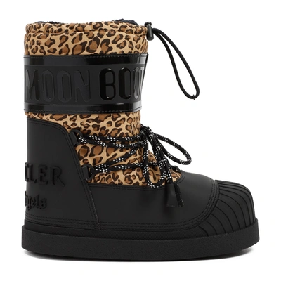 Moncler Genius Shedir Snow Boots By Palm Angels In Leopard
