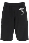 MOSCHINO MOSCHINO SHORTS WITH DOUBLE QUESTION MARK BANDS