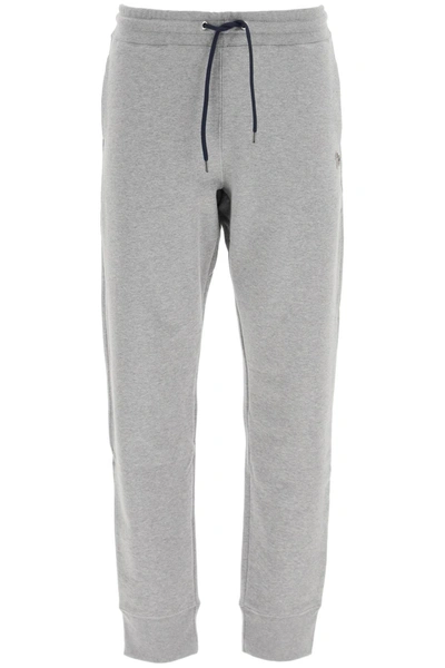 Paul Smith Zebra Logo Trousers In Grey