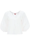 Staud White New Dill Blouse In White