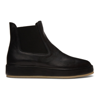 FEAR OF GOD BLACK LEATHER WRAPPED CHELSEA BOOTS