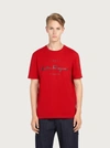 Ferragamo 1927 Logo-print Short-sleeve T-shirt In Red