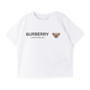 BURBERRY BABY WHITE THOMAS BEAR T-SHIRT