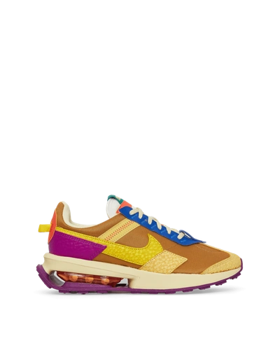 Nike Air Max Pre-day Safari Mesh And Textured-leather Sneakers In Giallo