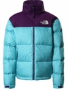The North Face 1996 Retro Nuptse Down Jacket In Azzurro/viola