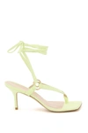 Stuart Weitzman 75mm Lalita Suede Thong Sandals In Green