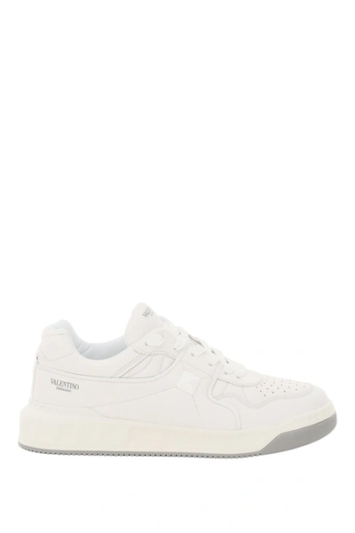 Valentino Garavani One Stud Sneakers In Nappa Leather In White