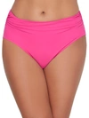 Profile By Gottex Tutti Frutti Shirred Bikini Bottom In Fuchsia