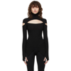 ADAMO BLACK KNIT TURTLENECK