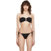 Eres Show Bandeau U-hardware Bikini Top In Black