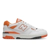 New Balance Men's Bb550 In White/orange