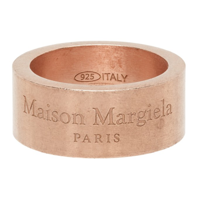 Maison Margiela Rose Gold Semi-polished Ring In 952 Rosegol