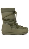 Moon Boot Mid Rubber Wp Boot In Olive