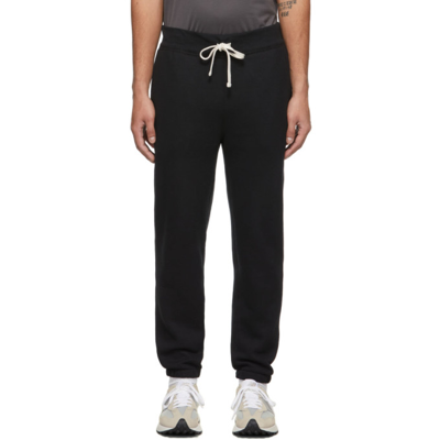 Polo Ralph Lauren Cotton Fleece Athletic Pants In Black