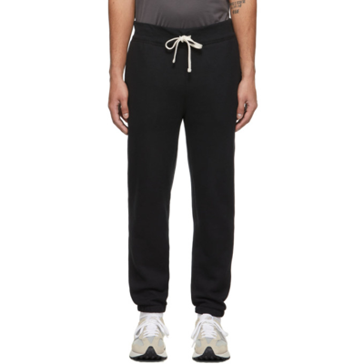 Polo Ralph Lauren Cotton Fleece Athletic Pants In Black  