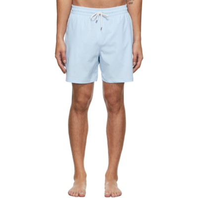 Polo Ralph Lauren Traveler Mid-length Recycled Swim Shorts In Blue