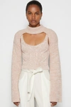 Pre-spring 2022 Ready-to-wear Nicole Mockneck Pullover In Ivory Dusk