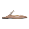 Jimmy Choo Bing Patent Flat Shoes In Pink