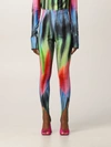 Attico Jamie Spectrum Printed Stirrup Pants In Multicolor