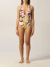 Pucci Swimsuit - Sustainable Light Lycra In Pink