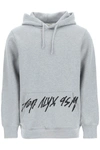 Alyx Logo-print Drawstring Hoodie In Grey
