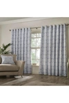 PAOLETTI PAOLETTI PAOLETTI HORTO EYELET CURTAINS (BLUE) (66IN X 54IN)