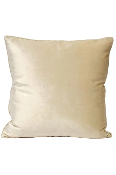 Riva Home Luxe Velvet Pillow Cover (ivory) (21.6 X 21.6in) In White