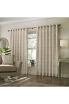 Paoletti Horto Eyelet Curtains (natural) (46in X 72in) (46in X 72in) In Brown
