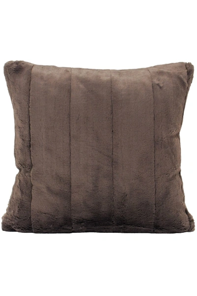 Riva Home Empress Cushion/pillow Cover (taupe) (21.6 X 21.6in) In Brown