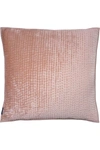 Paoletti Brooklands Throw Pillow Cover (blush) (55cm X 55cm) In White