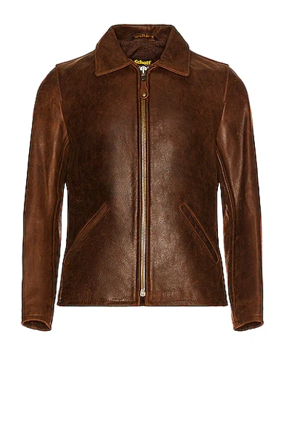 SCHOTT WAXY BUFFALO LEATHER SUNSET JACKET,SCHF-MO31