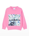 BURBERRY GIRL'S DUTCH FLORAL GRAPHIC SWEATER,PROD247610426