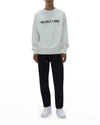 HELMUT LANG MEN'S CORE LOGO TERRY SWEATSHIRT,PROD247400328