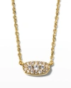 Kendra Scott Grayson Cubic Zirconia Adjustable Pendant Necklace In 14k Gold Plate, 19