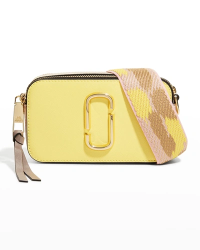The Marc Jacobs Snapshot Colorblock Camera Bag In Yellow Cream Mult
